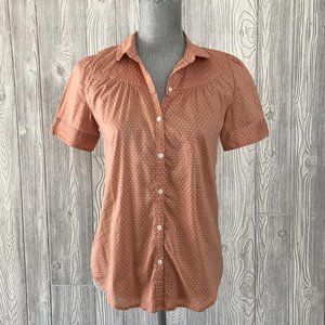 Bp Nordstrom's Neutral Button Down Shirt Top S